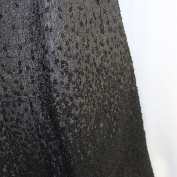 Kelly by Clinton Kelly Grey Black Button Front Textured Jacket - Picture 4 of 6